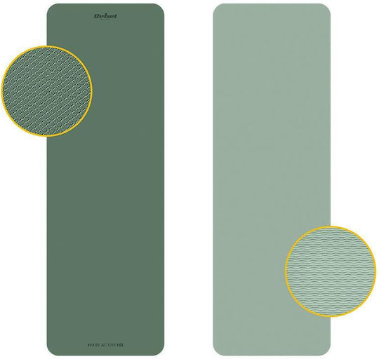Rebel Active Στρώμα Γυμναστικής Yoga Πράσινο (183x61cm)