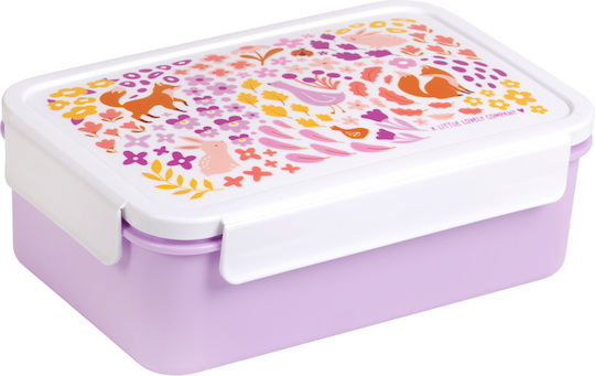 A Little Lovely Company Flower Garden Plastic Kids' Food Set Thermal Pink 32 x 27 x 19cm