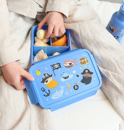 A Little Lovely Company 0.45L Light Blue Kids' Food Containers 30 x 23.5 x 10cm