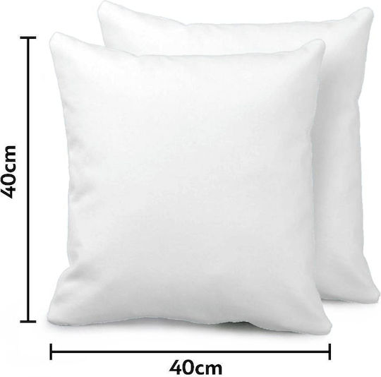 Koupakoupa Throw Pillow Bubu & Dudu Better Together White 40x40cm