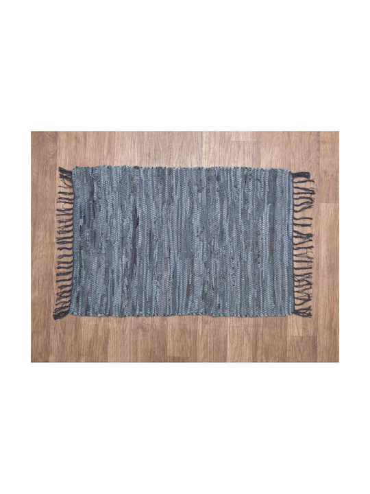 Viopros Rug Rug Fireplace Rectangular Leather Gray