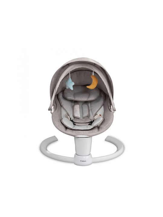 Kidnort Balansoar Electric Pentru Bebelusi Cu Muzică Gri Pentru Copil Până La 9kg