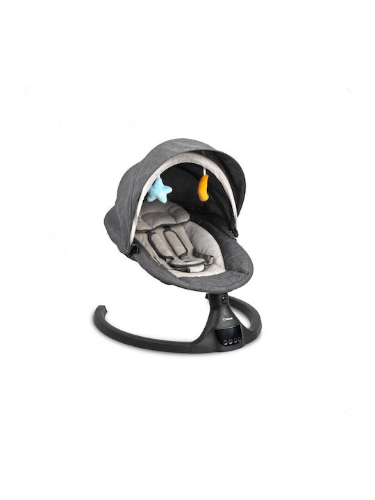 Kidnort Balansoar Electric Pentru Bebelusi Cu Muzica Negru Pentru Copil Pana La 9kg