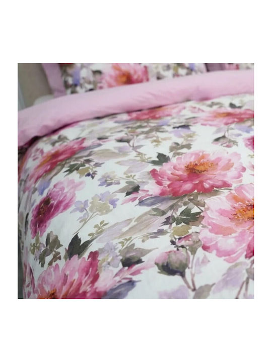 Pucioasa Set Huse Pentru Pilote 240x250cm Supradublu Cu 2 Fețe De Pernă Și 1 Cearșaf Albastru Deschis