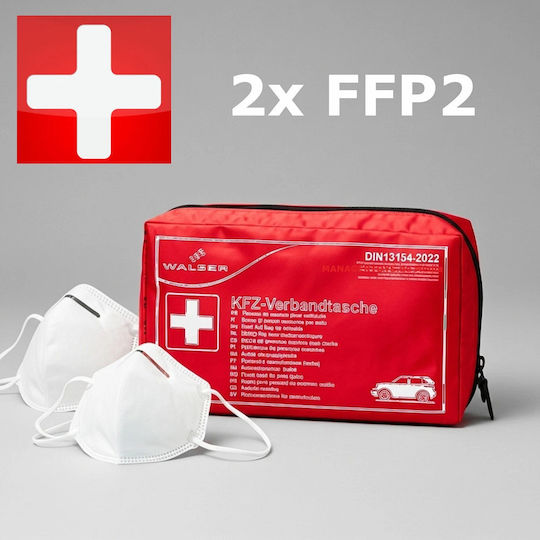 Walser Auto-Notfall-Kit mit Apotheke, Warndreieck und Reflektierende Weste