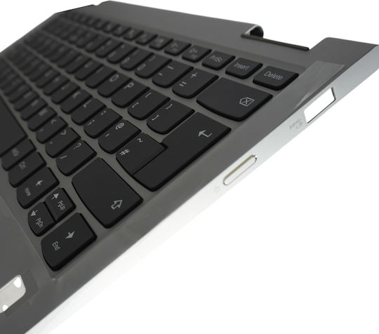 Laptop Keyboard Palmrest Lenovo Ideapad Yoga 730-13IKB 81CT 730-13IWL 81JR 5CB0Q95811 5CB0Q95892 5CB0Q95870 5CB0Q95815 UK Backlit Silver Code 41561UKPALMBL