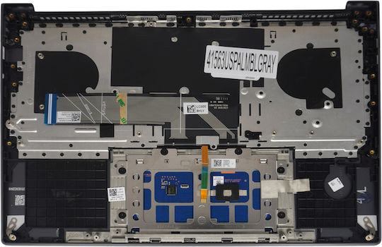 Лаптоп Клавиатура Keyboard Palmrest Lenovo Ideapad Slim 7 Pro-14ihu5 82qt 5cb1d67055 5cb1c19261 US Задно Осветяване Сив КОД.41563uspalmblgray