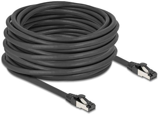 DeLock S/FTP Cat.8.1 Καλώδιο Δικτύου Ethernet 15m Μαύρο