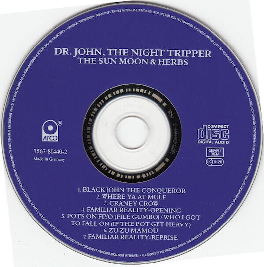 Dr John Night Tripper* Sun Moon & Herbs Cd
