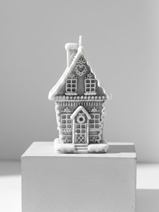 Mondex Christmas Grey Candle 14x8.5cm