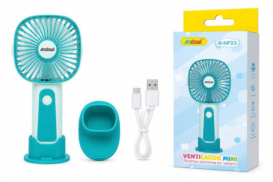 Andowl Handheld USB Orange Fan Q-HF23