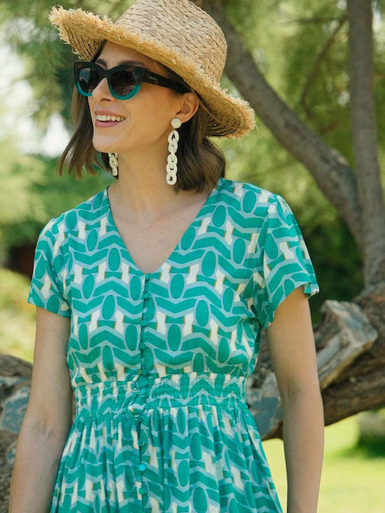 Καλοκαιρινό Midi Σεμιζιέ Φόρεμα Isadora Dress