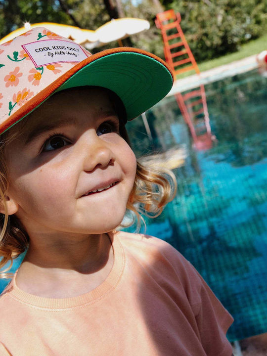 Hello Hossy Kinderhut Jockey Stoff Orange