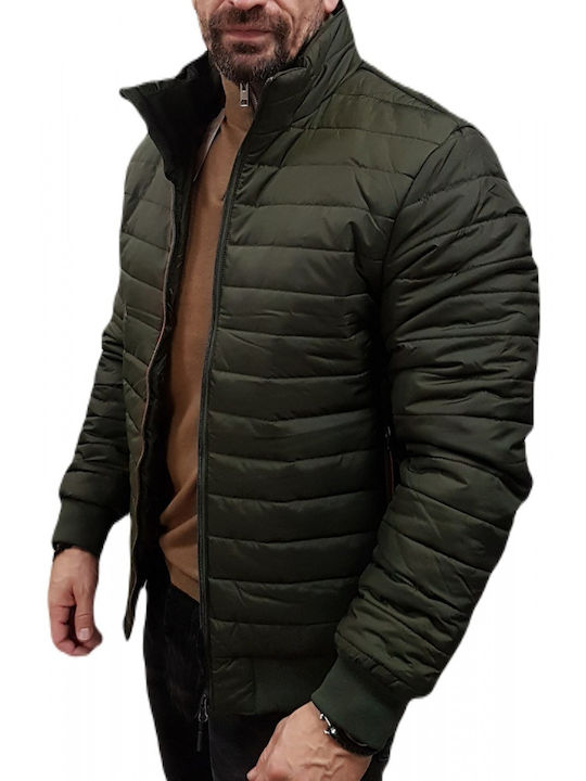 Herren Puffer Jacke Deep Olive