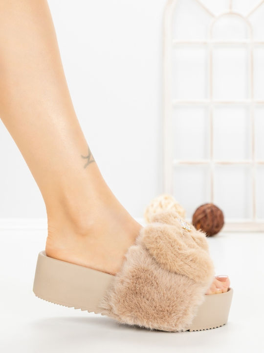Platforme Dama Tip Slip On Kaki