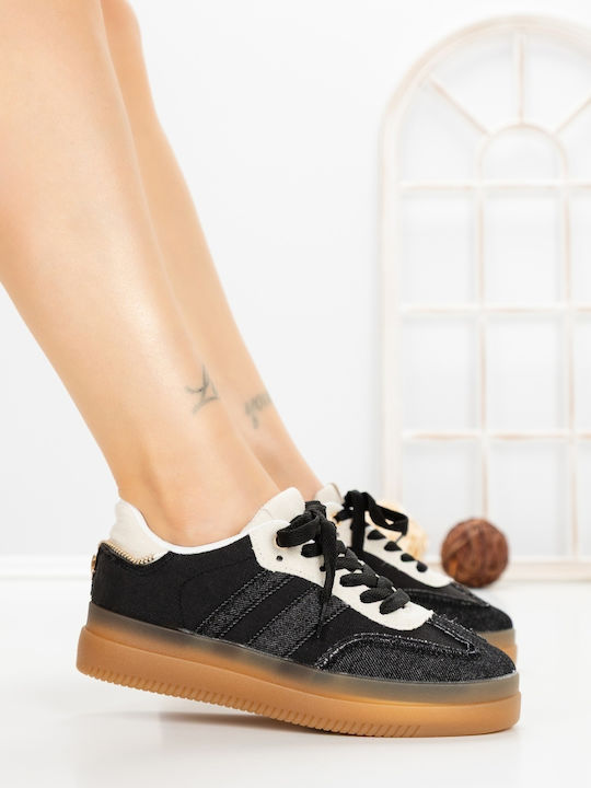 Adidași Flatforms Pentru Femei Negri