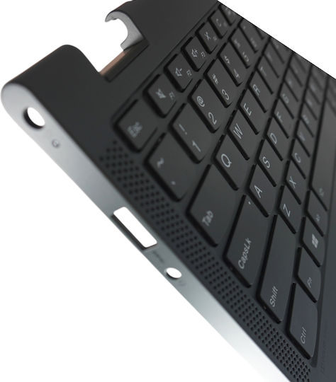 Палмрест за Лаптоп Клавиатура Lenovo Yoga C640-13IML 81UE 81UE000EAU 81UE0013AU 5CB0W43756 5CB0W43751 US С Подсветка Сив Код.41566USPALMBL