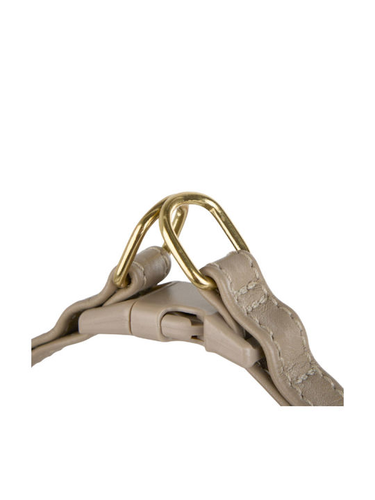 William Walker Pico Leather Step-in Dog Harness Beige for Small Dogs & Puppies M 39-52cm