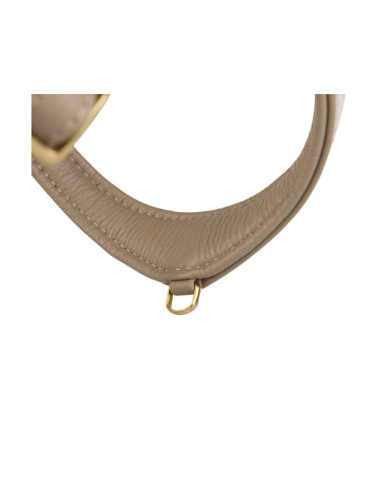 William Walker Pico Leather Step-in Dog Harness Beige for Small Dogs & Puppies M 39-52cm