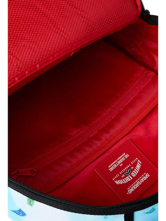 Sprayground Monopoly Jet Rider Dlxsv Σχολική Τσάντα Πλάτης Γυμνασίου - Λυκείου με Θήκη για Παγούρι Γαλάζια 29 x 15 x 45.7εκ