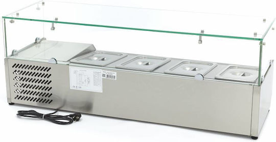 Countertop Prep Fridge 120cm Fits 4 X 1/3 Gn