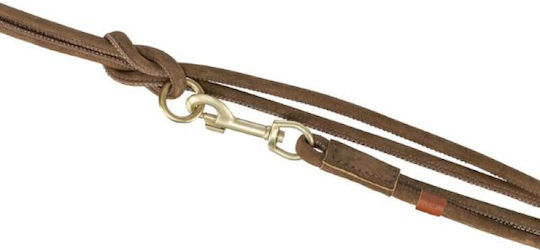 Trixie Foldable Dog Leash/Lead Leather Leash in Brown Colour 2m