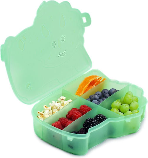 Melii Snackle Plastic Cutie De Prânz Pentru Copii Dinozauri 1.115 Litri