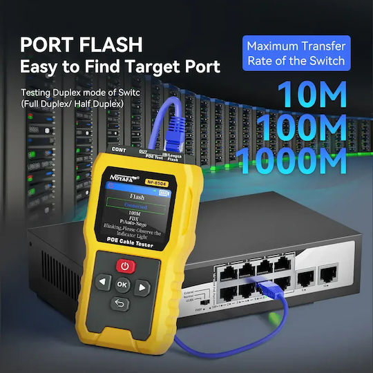 Noyafa NF-8504 Tester Καλωδίων Ψηφιακό