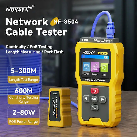 Noyafa NF-8504 Tester Καλωδίων Ψηφιακό