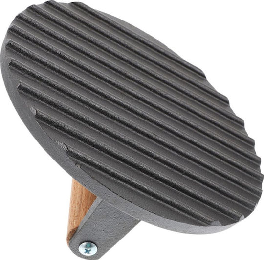 KING Hoff KH-1759 Backpresse für Grill aus Gusseisen Ø18cm