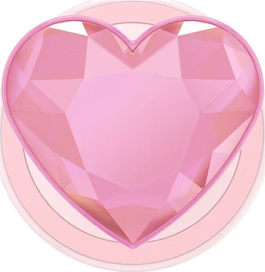 Pop-Sockets Pop-Sockets Kristallherz Griff Magsafe Handyhalterung Ständer Rosa