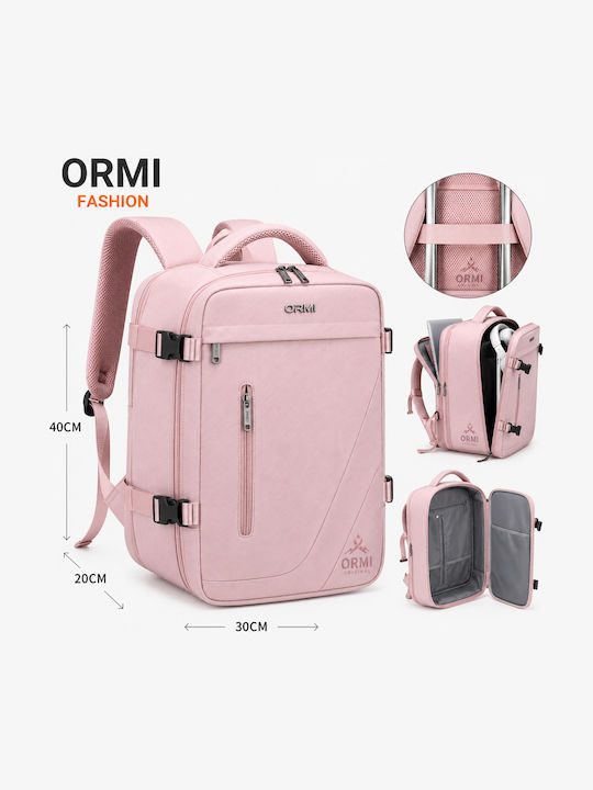 Ormi Rz29053 Σακίδιο Πλάτης Ταξιδιού 40x20x30cm Cabin Size Σύστημα Συμπίεσης Αέρα Θήκη Laptop & Μεγάλη Χωρητικότητα Ροζ Ormi Rz29053 Σακίδιο Πλάτης Ταξιδιού 40x20x30cm Cabin Size Σύστημα Συμπίεσης Αέρα Θήκη Laptop & Μεγάλη Χωρητικότητα Ροζ