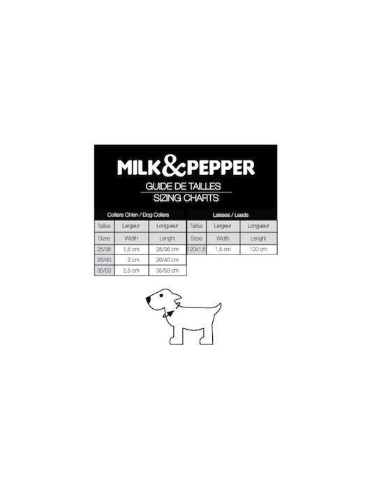Milk & Pepper Hundehalsband Olympe Mehrfarbig S45 35-53cm 2.5cm