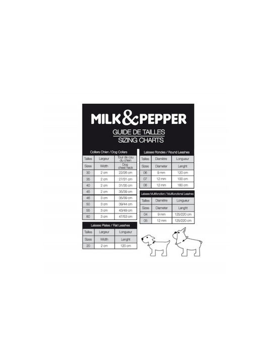 Milk & Pepper Hundehalsband Edward S46 35-39cm 3cm