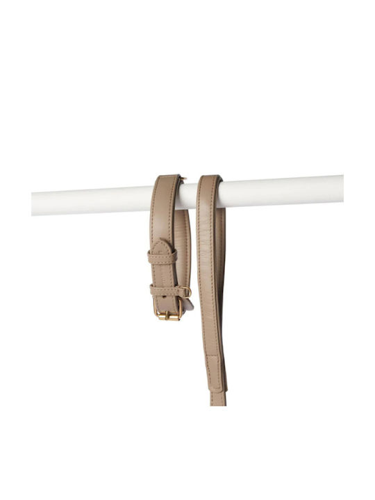 William Walker Leather Dog Collar Beige Plain Collection XSmall 25cm