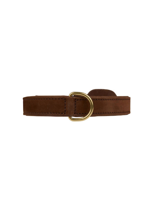 William Walker Аδιάβροχο Кожено Ошийник За Куче Nubuck Кафяв Heritage Collection Xs 25см