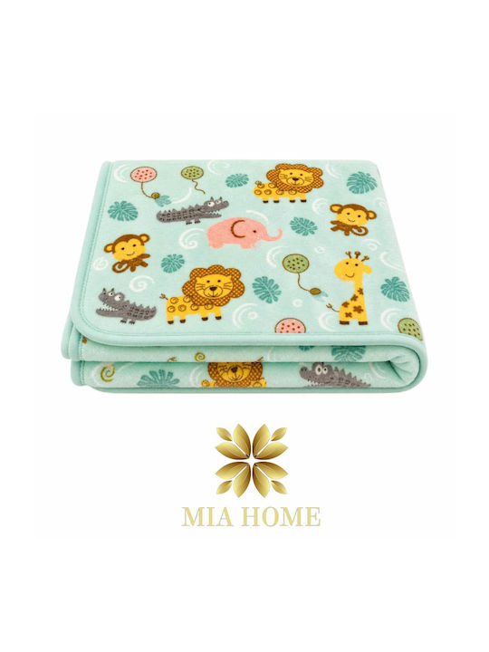Mia Home Mia Home Babydecken Samt Grüne 110x140cm
