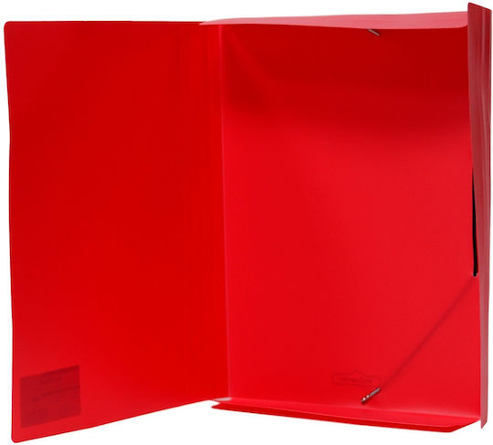 Office 1 Folder Pp Elastic Red
