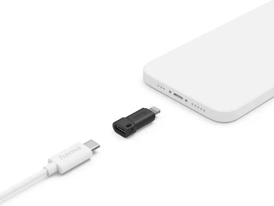 HAMA Конвертор USB-C / Lightning мъжки към USB-C / Lightning женски