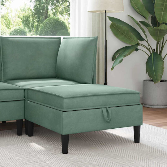 vidaXL Fußhocker mit Stauraum Blau vidaXL Fußhocker mit Stauraum Blau