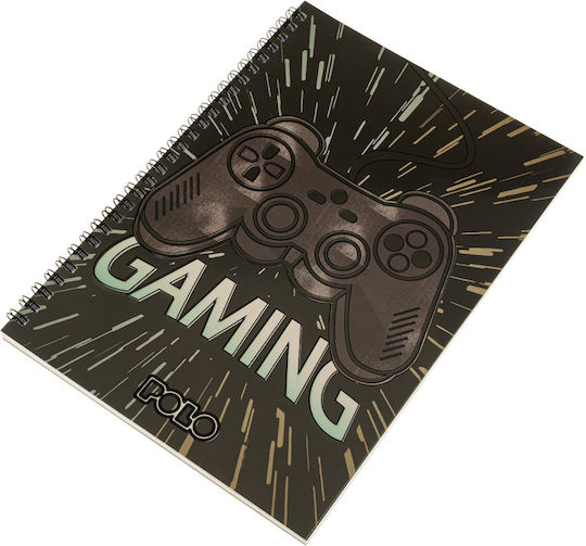 Polo Spiral Ruled Notebook A4 4 Subjects (Miscellaneous Designs)