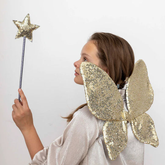 Carnival Wings Gold with Sequins
