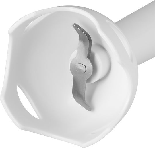 ECG Blender de mână cu tijă din plastic 400W alb