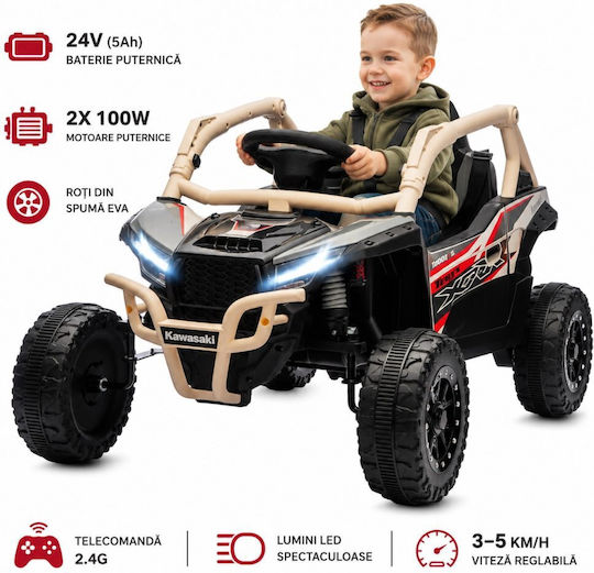 Buggy cu un loc cu telecomandă Licențiat 24 Volt Negru