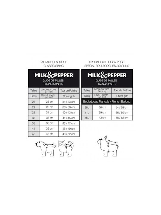 Milk & Pepper Φούτερ Σκύλου Κουκούλα Oscar Γκρι 38l