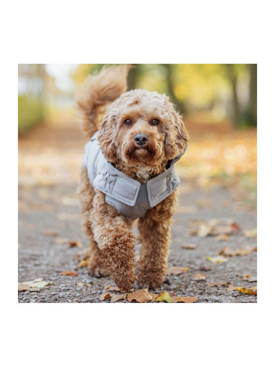 Trixie Grey Dog Coat Back length 36 cm