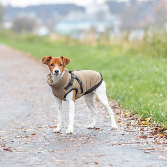 Trixie Dog Coat Beige Back Length 33 cm