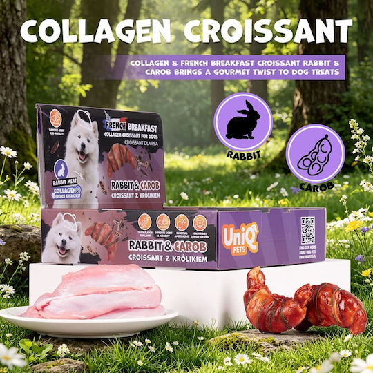 Uniq Dog Treat with Rabbit Carob Meat and Beef 40gr 10 Pieces