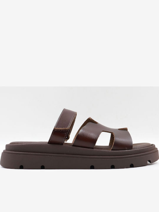 Women's Flat Sandals Flatforms Brown
