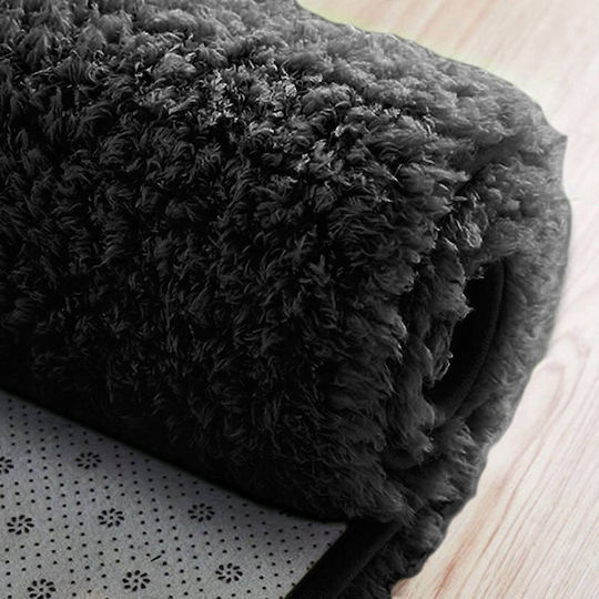 Strado Alpaca Wohnzimmer Teppich Rechteckig Schwarz 140x200cm